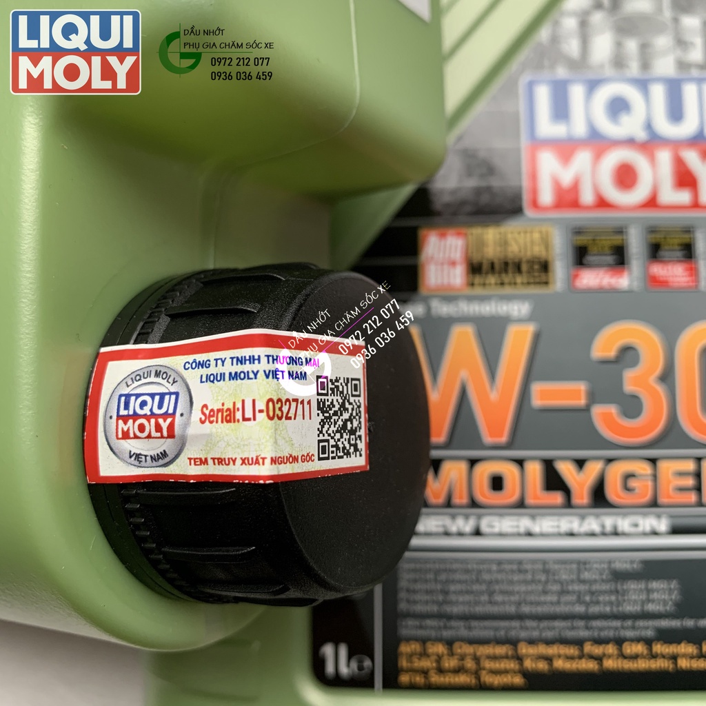 Dầu nhớt Liqui Moly Molygen 5W-30 giá rẻ chính hãng cho xe tay ga & ô tô
