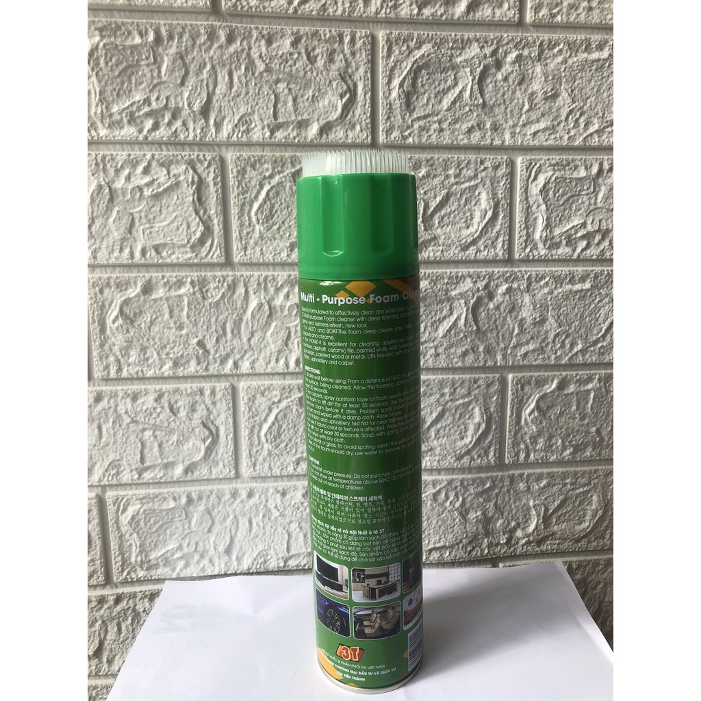 BÌNH XỊT VỆ SINH ĐA NĂNG TẨY NỈ, ĐỒ DA FOAM CLEANER 3T