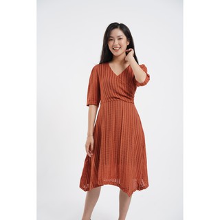 Váy rayon tay bồng ly eo nữ v493 nữ tng
