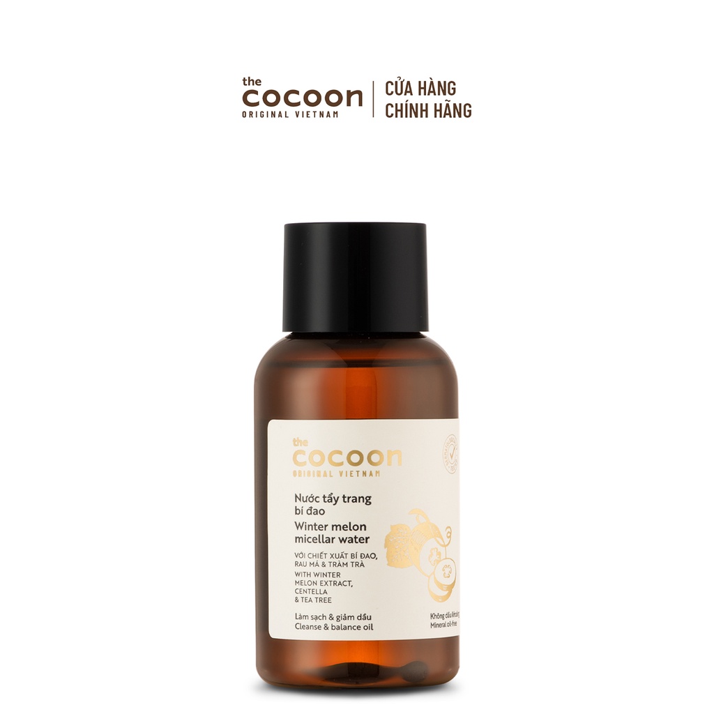 HÀNG TẶNG KHÔNG BÁN - Nước tẩy trang bí đao Cocoon tẩy sạch makeup & giảm dầu 140ml