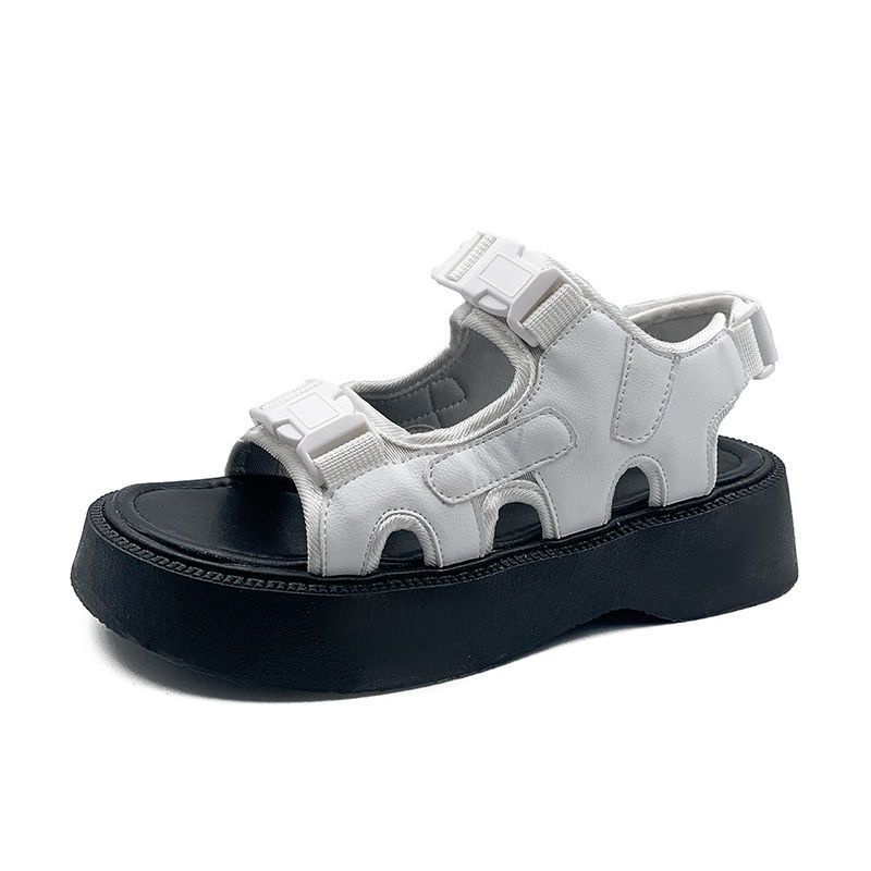 Dép Sandal quai ngang đế độn siêu đẹp phong cách Ulzzang