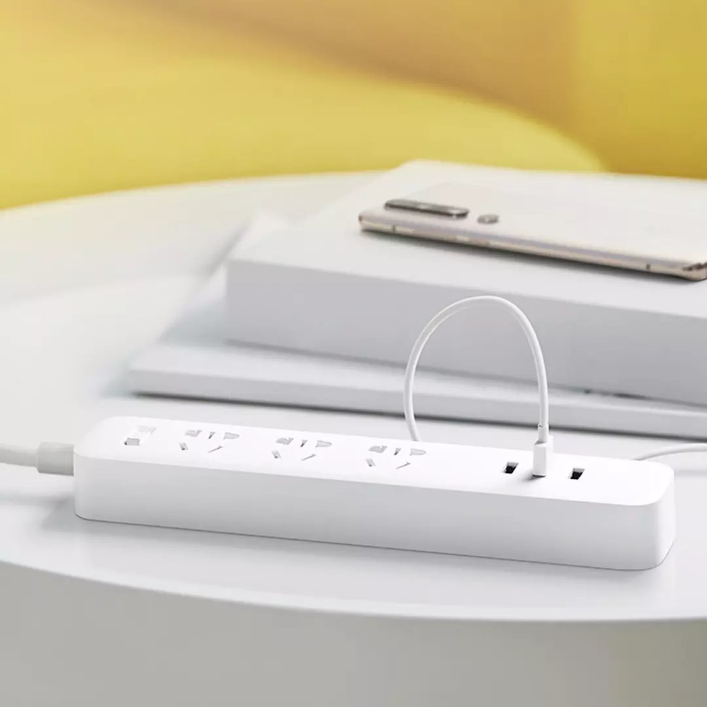 Ổ cắm điện Xiaomi 3 ổ điện 3 cổng USB sạc nhanh 5V-2A Powerstrip