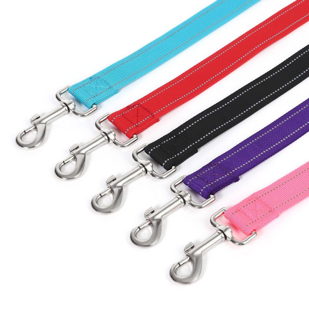 Dây Dắt Thú Cưng Đi Dạo Bằng Nilon Phản Quang Tùy Chỉnh 5 Màu Size S/M/L Tùy Chỉnh Siêu Bền Tiện Dụng Cho Cún Cưng