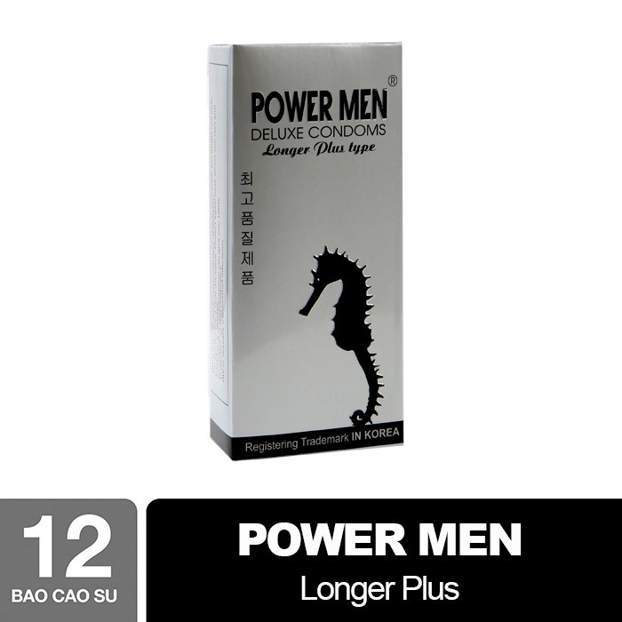 Bao Cao Su Power Men Longer Plus Type Chống Xuất Tinh Sớm (12 Chiếc/ Hộp)