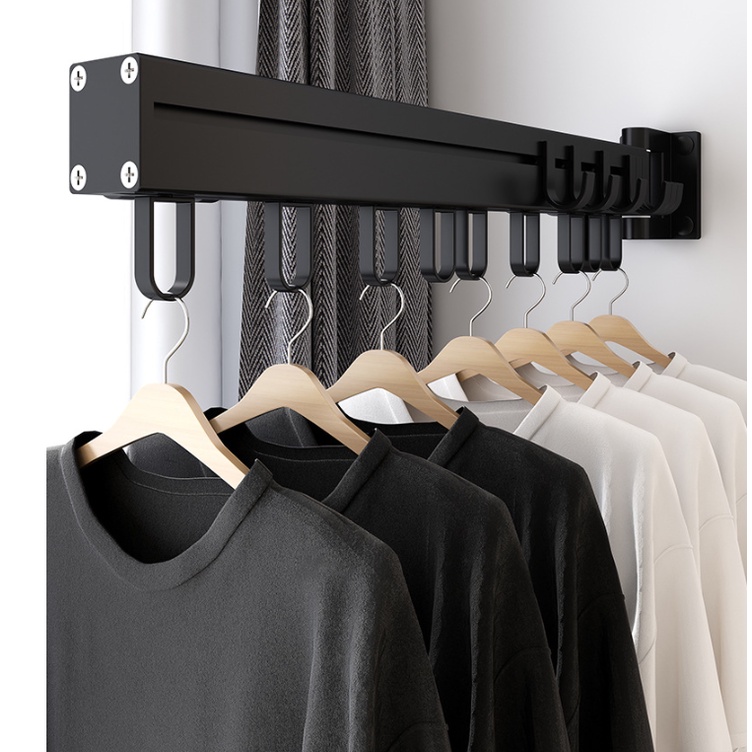 [Black Gold] Giá/Móc phơi quần áo giàn phơi đồ bằng NHÔM TẠO HÌNH, treo quần áo cho cả gia đình