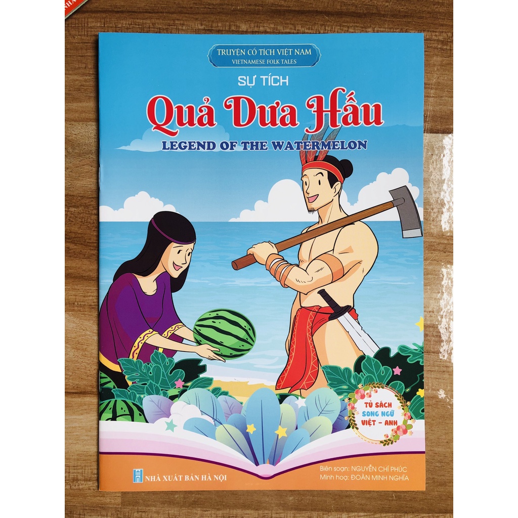 Sách - Combo túi 8 quyển Truyện Tranh Cổ Tích Việt Nam - Bộ truyện có mã QR file nghe-Song ngữ Việt Anh 1 Túi -V TT 02