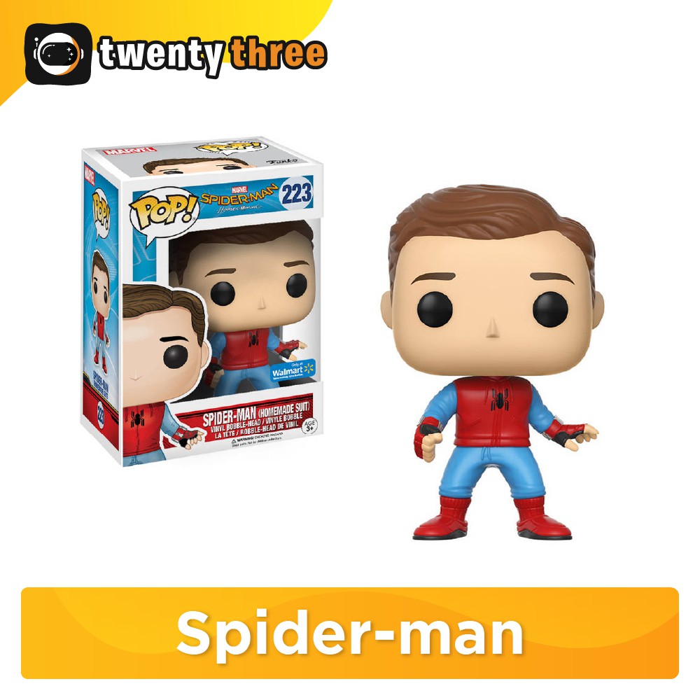 Mô hình đồ chơi  Funko Pop •  Spider-man Homemade Suit (Walmart) 223 • Spider-man Homecoming