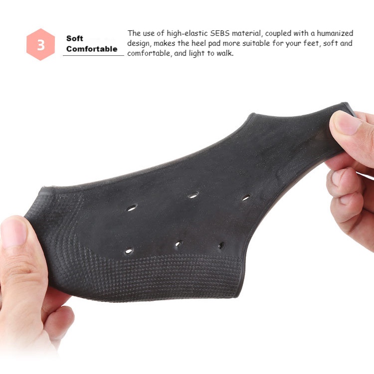 Set 2 Đệm Silicone Bảo Vệ Gót Chân Giảm Đau Hiệu Quả