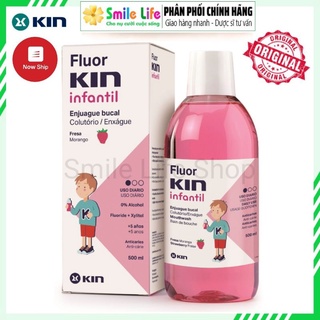 SMILE LIFE | Nước Súc Miệng FLUOR KIN CHILDREN INFANTIL ® 500ml - Ngừa sâu răng trẻ em trên 5 tuổi