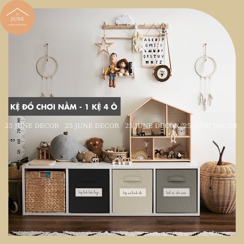 Kệ gỗ ✅ MIỄN PHÍ SHIP ✅Tủ sách tổ ong đa năng đa tầng nhiều công dụng - 25 June Decor