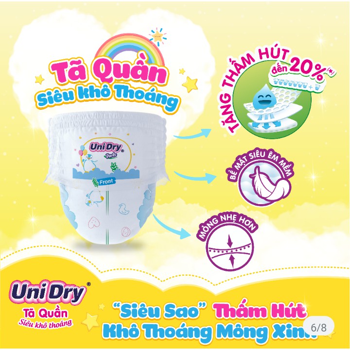 TÃ QUẦN UNIDRY M60/ L54/ XL48/ XXL44/ M74/ L68/ XL62/ XXL56 mẫu mới