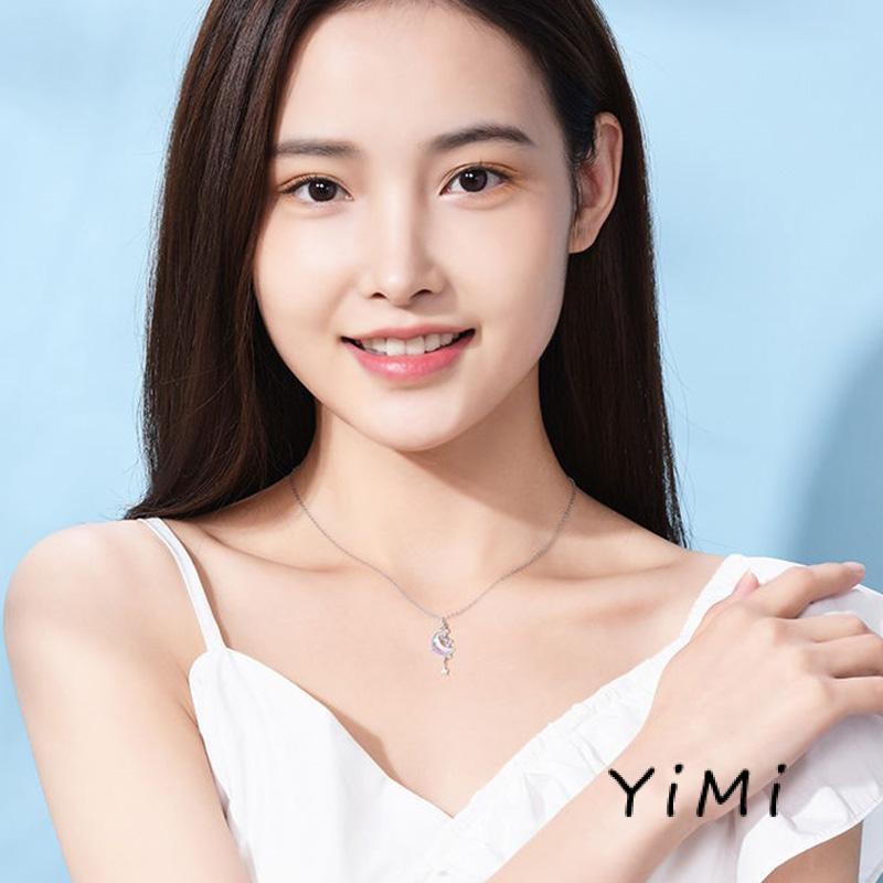 vòng cổ Mặt Hình Ngôi Sao Và Mặt Trăng Đính Đá Thời Trang Cho Nữ