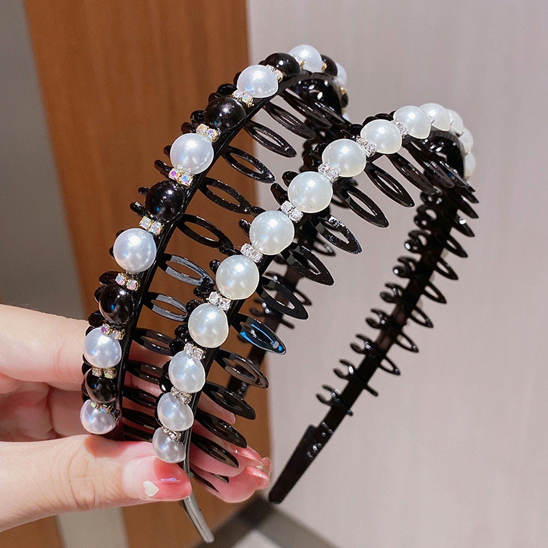 Băng Đô Cài Tóc Đính Ngọc Trai Thời Trang Mùa Hè Mới 2022