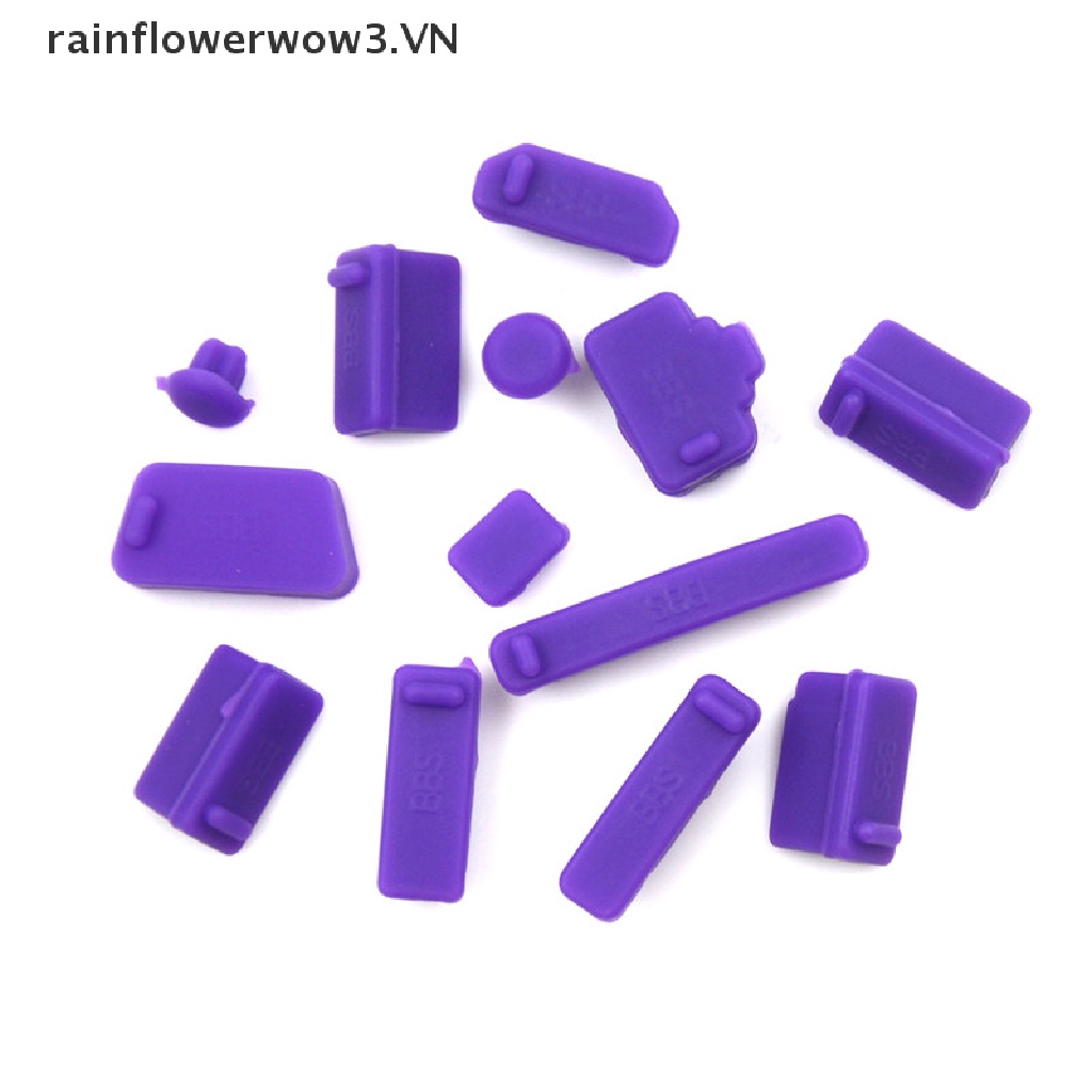 Set 2 Bộ 13 Nút Chặn Cổng Bằng Silicone Chống Bụi Cho Laptop Notebook