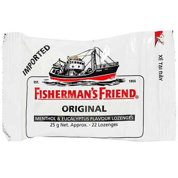 Kẹo Cay Con Tàu Không Đường Fisherman's Friend (Gói 25g) | BigBuy360 - bigbuy360.vn