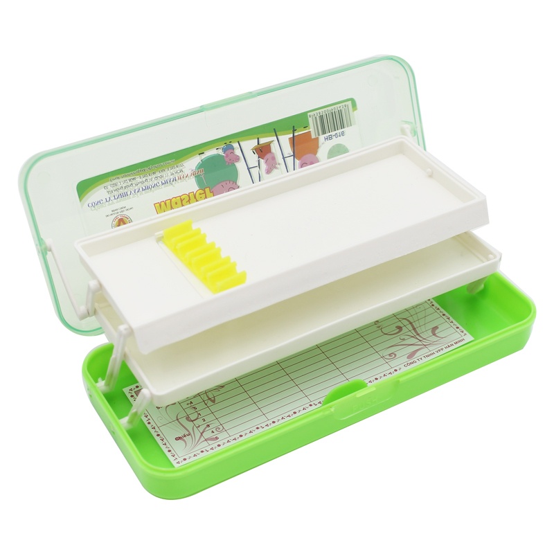 Hộp Bút Nhựa HB-016 Kidkit Master - Màu Xanh Lá (Mẫu Bao Bì Giao Ngẫu Nhiên)