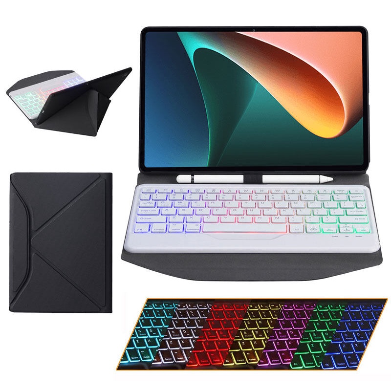 Bao Da Máy Tính Bảng Tích Hợp Bàn Phím Có Đèn Nền Và Ngăn Đựng Bút Tháo Rời Được Cho Xiaomi Mi Pad 5 Pro / Mi Pad 5 11 inch 2021