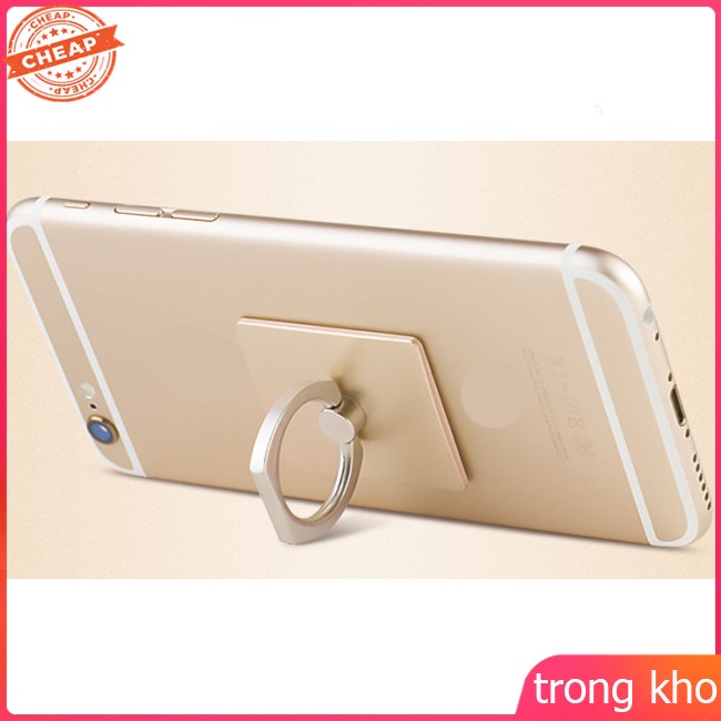 Nhẫn đỡ kim loại xoay 360 độ thông dụng thích hợp cho điện thoại iPhone Samsung