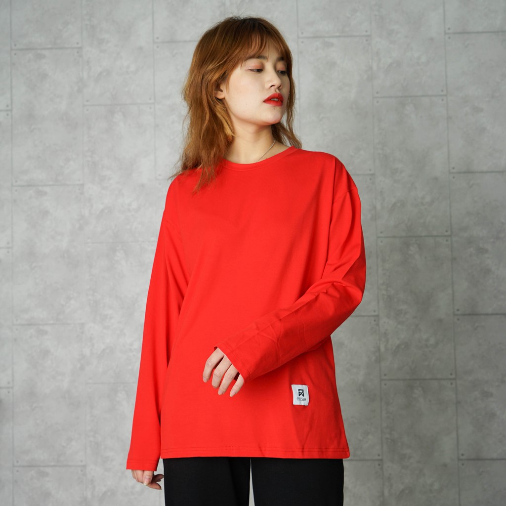 THAY_THE DÀI TAY Unisex N7 Basic Tee phông trơn nam nữ lỡ oversize form rộng sweater ulzzang Hàn Quốc