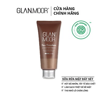 Sữa rửa mặt khoáng chất glan moor pore pozzolanic scrub & foam cleanser hàn quốc fullsize 120ml