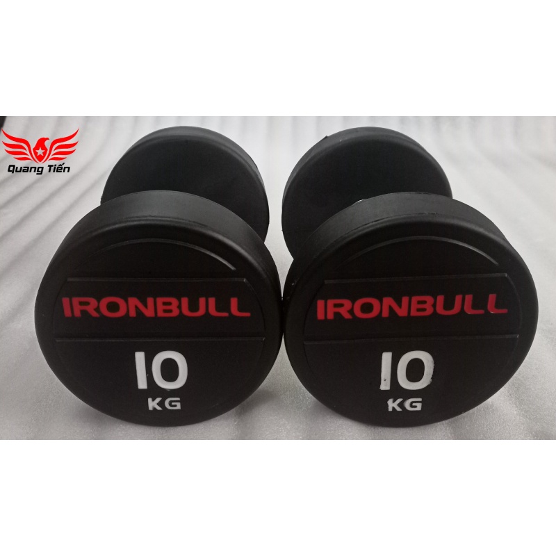 Tạ tay thép bọc cao su IronBull IR04 nhập khẩu 10kg ( giá 1 quả )