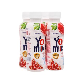 Lốc 4 Chai Sữa Chua Uống Vinamilk Yomilk Nha Đam 150ml