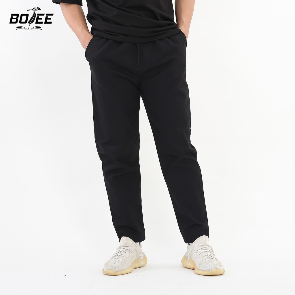[Mã FASHIONHOTA hoàn ngay 15k xu đơn từ 99k] Quần baggy kaki Basic màu đen be BOTEE unisex nam nữ ống suông | BigBuy360 - bigbuy360.vn