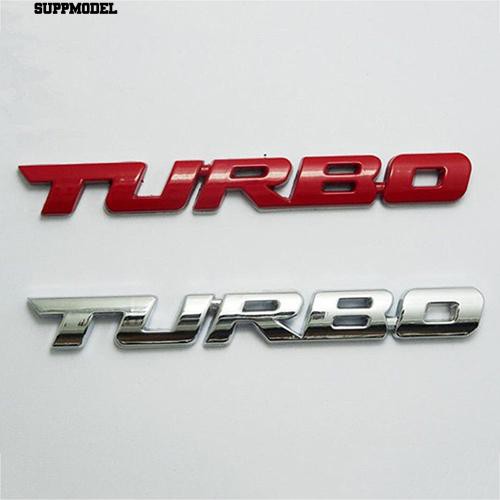 Miếng kim loại hình chữ Turbo 3D dùng để trang trí ô tô