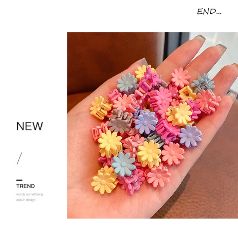 Kẹp Tóc Màu Sắc Kẹo Ngọt Hình Bông Hoa Xinh Xắn Phong Cách Hàn Quốc