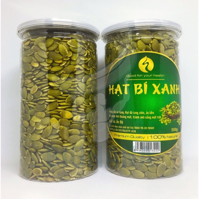 [DATE 08/2020] NHÂN HẠT BÍ XANH ẤN ĐỘ 500gr(HÀNG LOẠI 1)