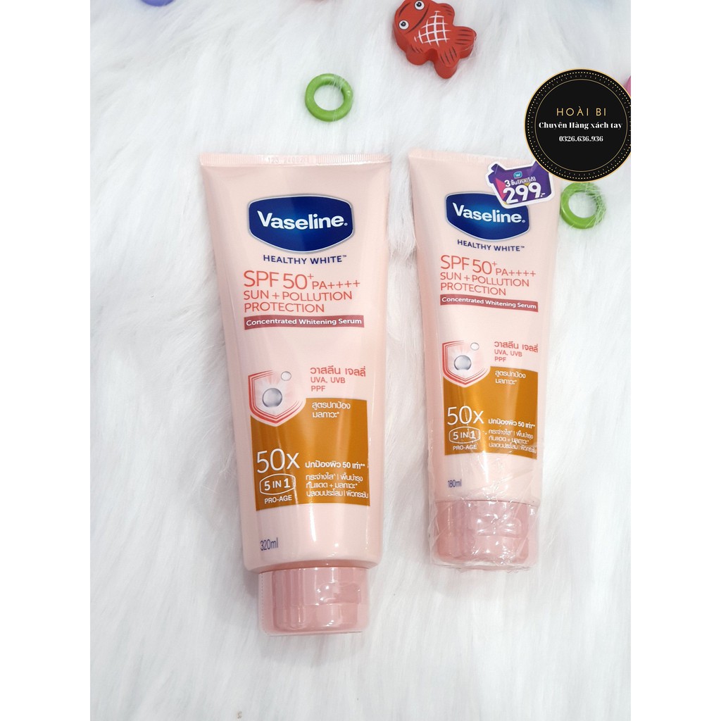 Vaseline 50X Thái Lan chống nắng spf 50+++