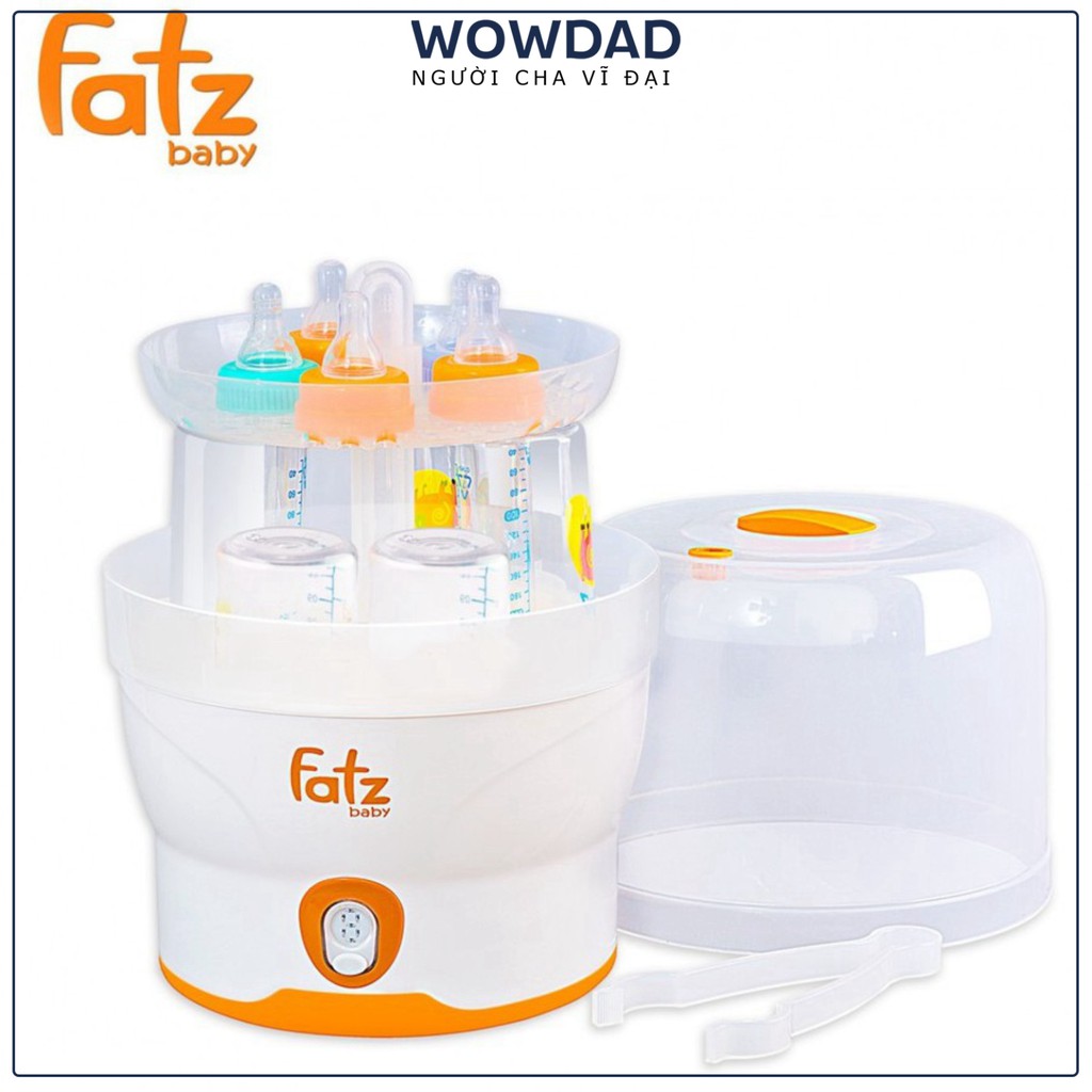 Máy tiệt trùng hơi nước điện tử 6 bình sữa Fatzbaby / FB4028SL  WOWDAD