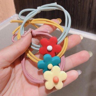 Dây Cột Tóc Hình Bông Hoa Nhiều Màu - DT09
