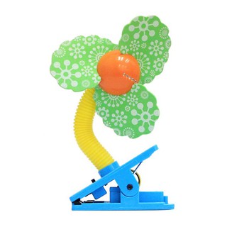 [Hàng xịn cho bé] Đồ chơi quạt kẹp có đèn Mini Laser Safety Clip On Fan Lucky Baby