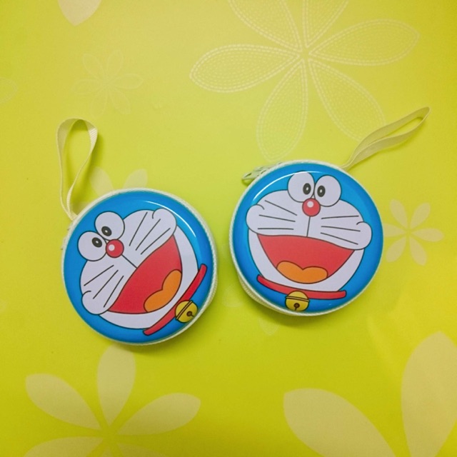 Hộp/ túi/ ví đựng tai nghe, tiền xu Doraemon