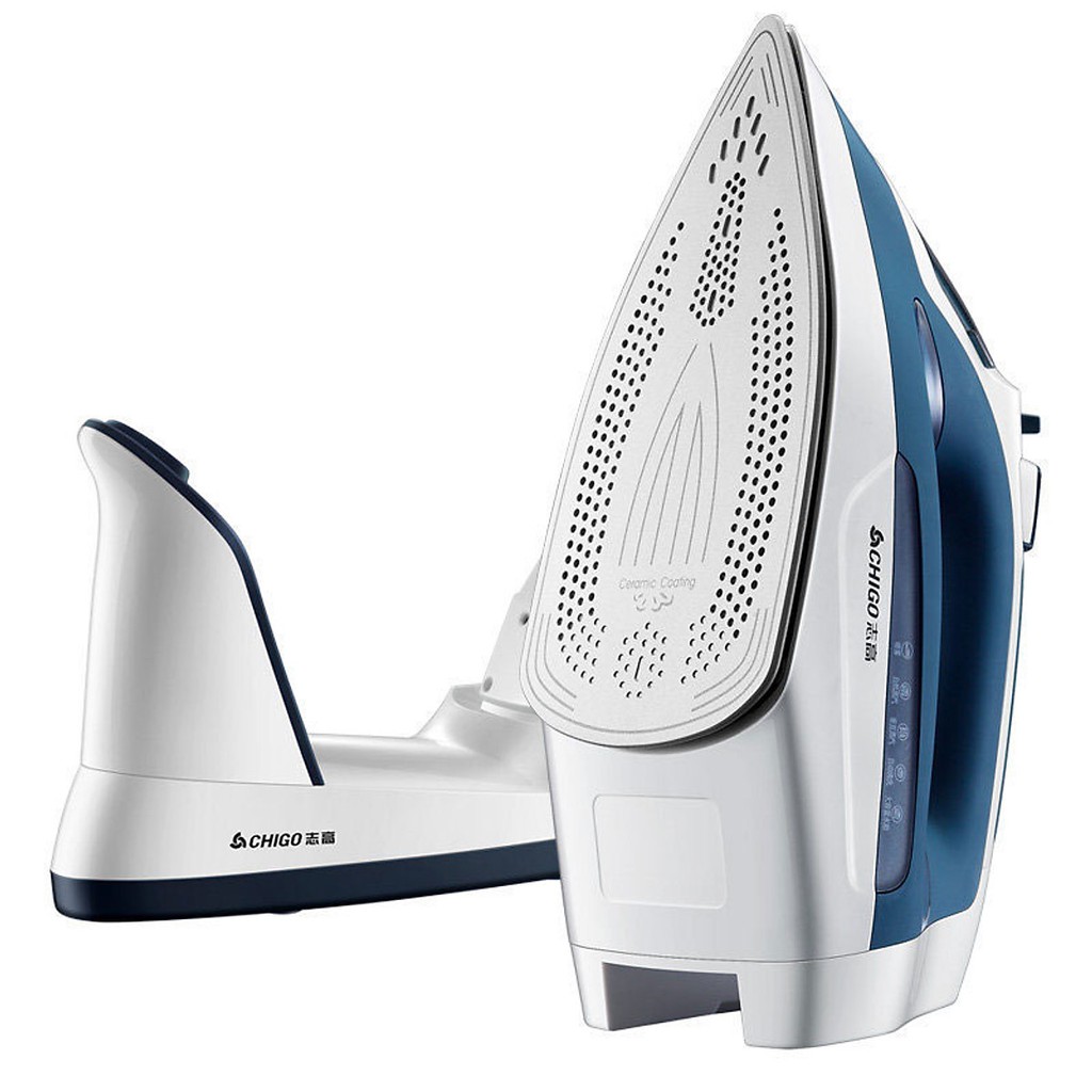 Bàn Ủi Hơi Nước CHIGO ZG-Y038 Thiết Kế Tháo Rời Không Dây, Công Xuất lớn 2000W - Hàng Chính Hãng