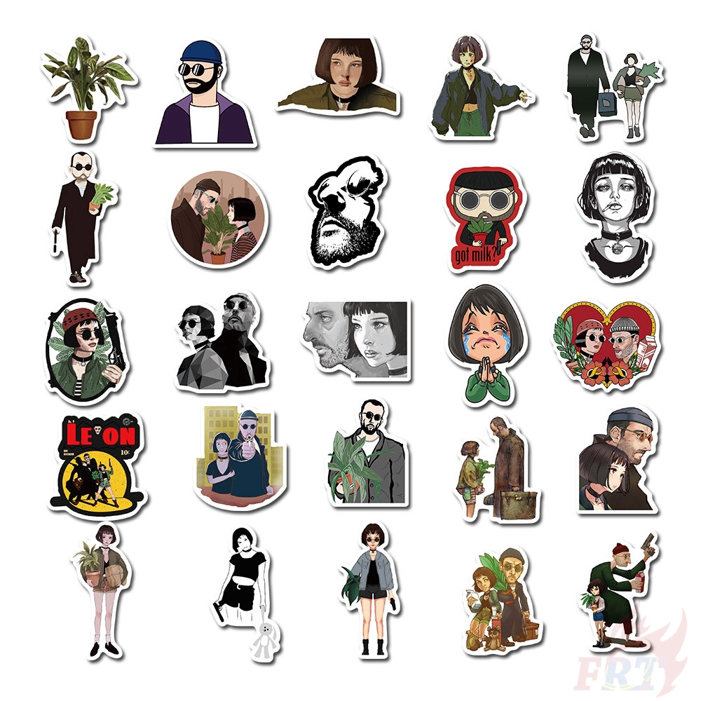 ❉ Leon:The Professional Series 02 Stickers ❉ 50Pcs/Set Classical Movie DIY Waterproof Doodle Decals Stickers