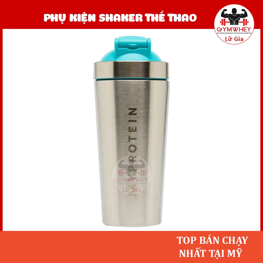 Bình Nước Shaker Inox 739ml Bình nước tập gym Bình lắc đựng nước gym