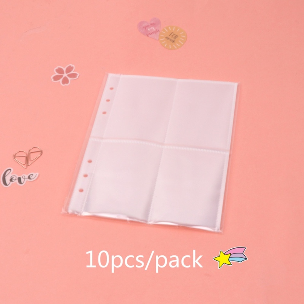 Bộ 10 tấm bìa trong suốt khổ A5 dùng đựng ảnh thiết kế tiện dụng