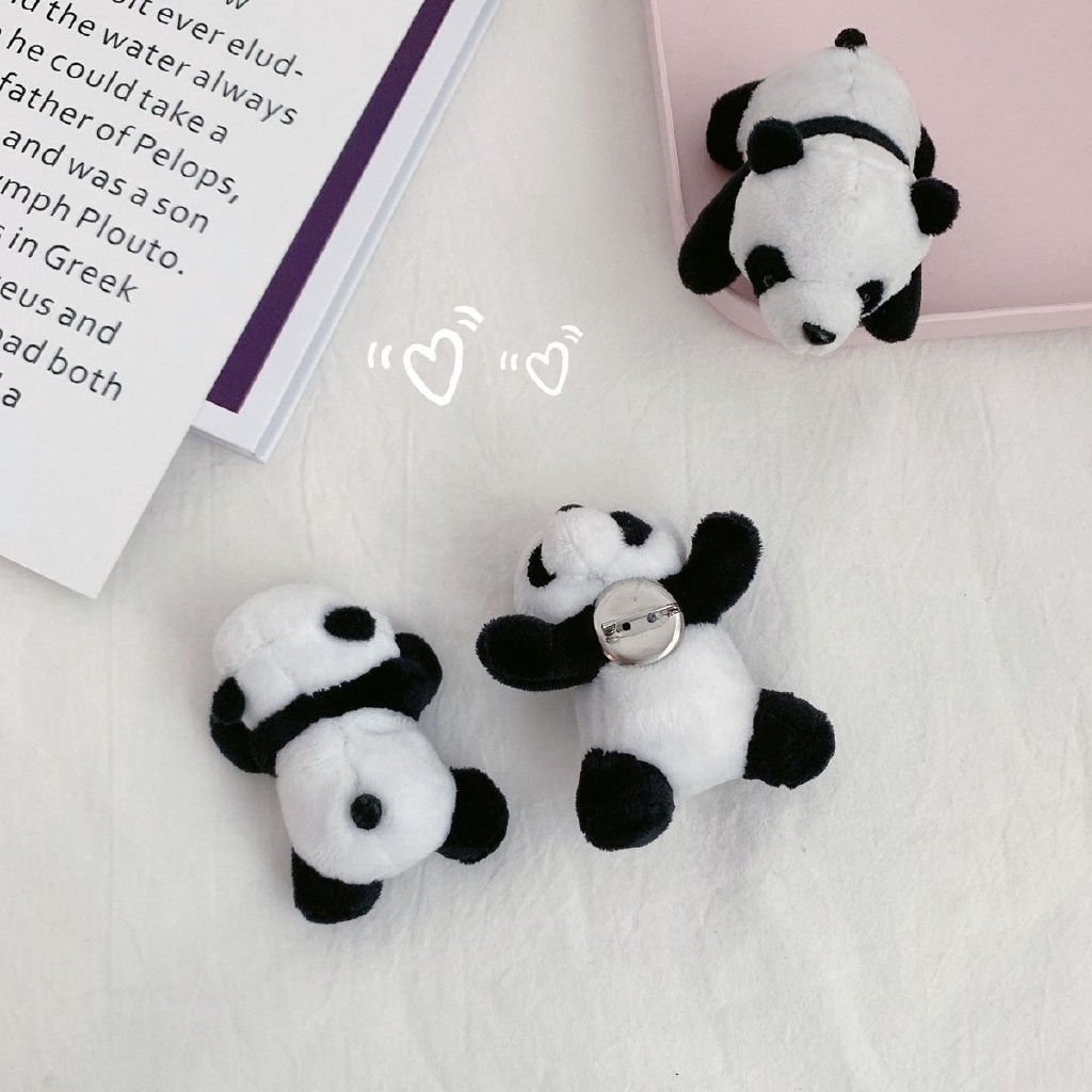 Ghim cài áo hình gấu trúc xinh xắn