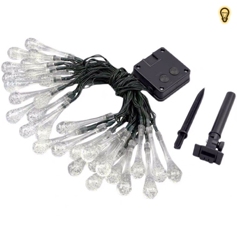 Đèn LED giọt nước năng lượng mặt trời làm đèn decor, trang trí sân vườn ,ban công,ngoài trời không thấm nước.