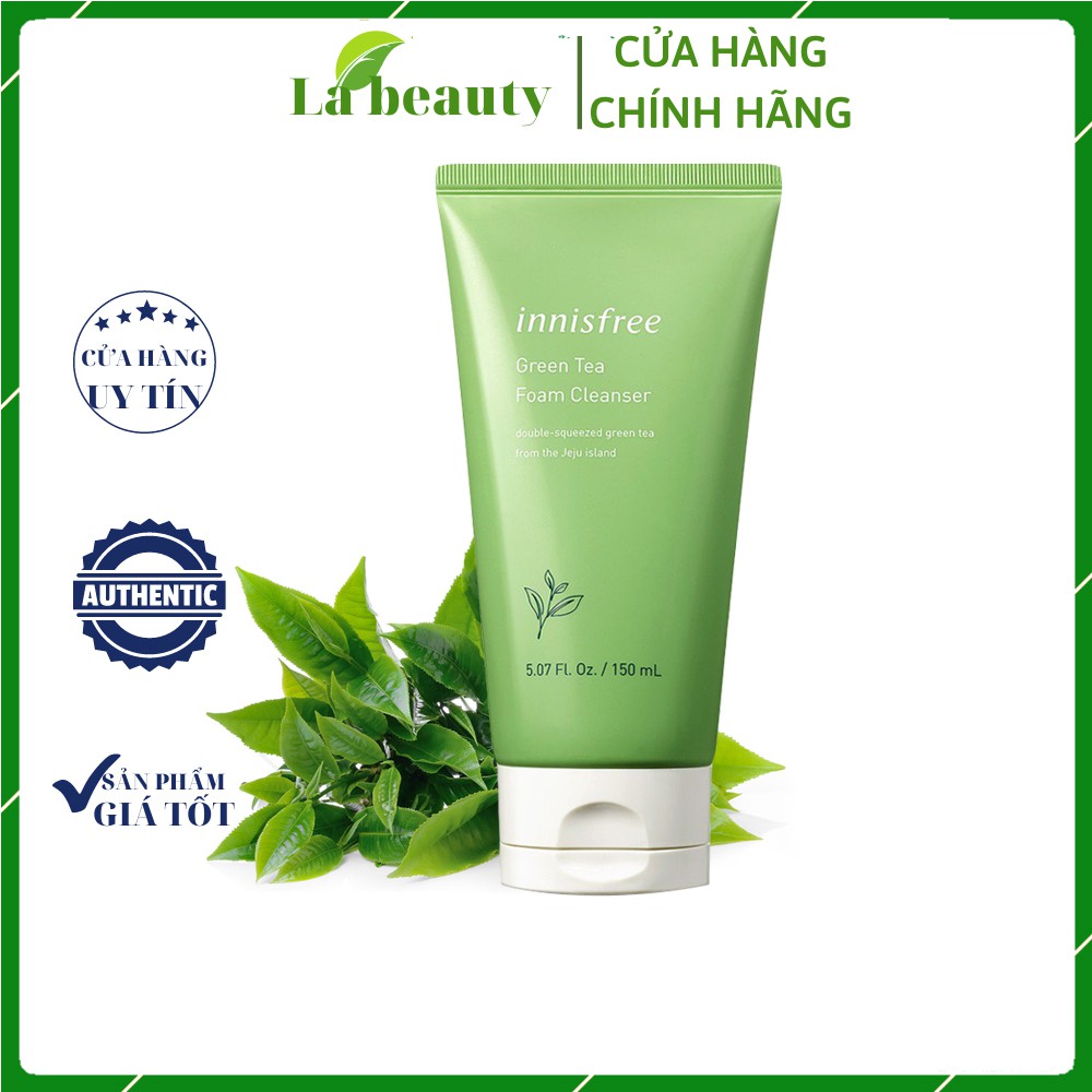 Sữa Rửa Mặt  Trà Xanh Innisfree GREEN TEA  FOAM CLEANSER 150ml)