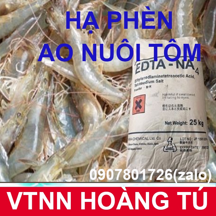 EDTA - HẠ PHÈN KHỬ KIM LOẠI NẶNG TRONG AO NUÔI - gói 1kg
