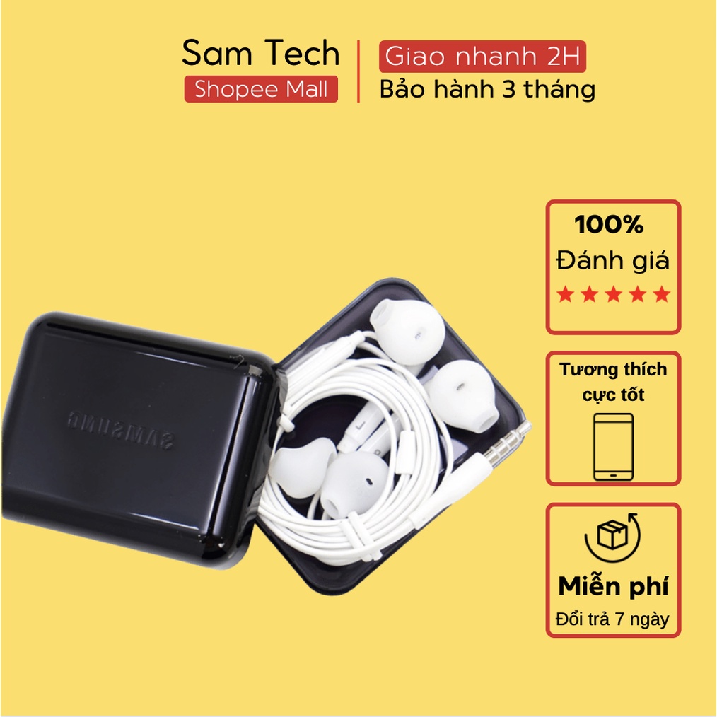 Tai nghe Samsung Galaxy jack 3.5mm cho các dòng máy S7 / s7edge / S6 / Note 5 / Note6 || Hàng chính hãng, lỗi 1 đổi 1