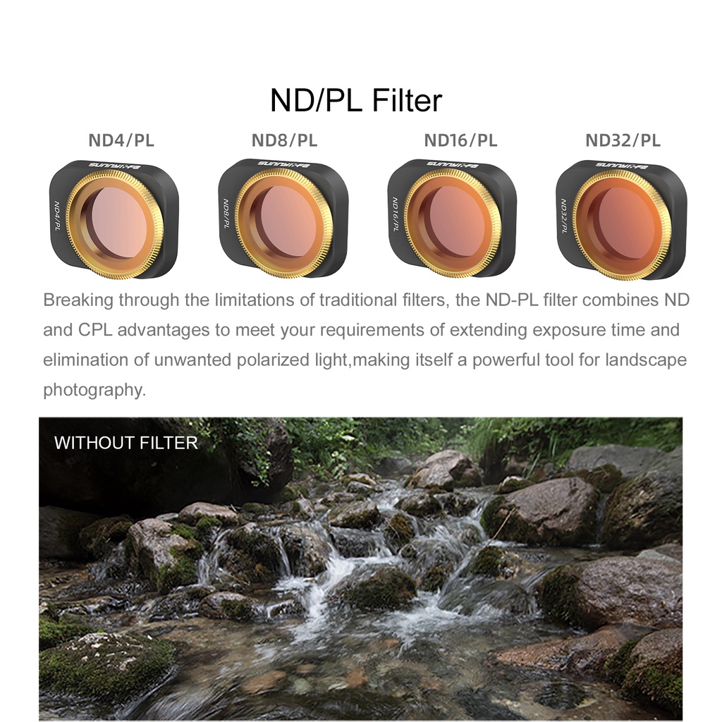 Bộ lọc ống kính máy ảnh cho DJI Mini 3 Pro MCUV CPL NDPL ND4 8 16 32 Cho DJI Mini 3 Pro