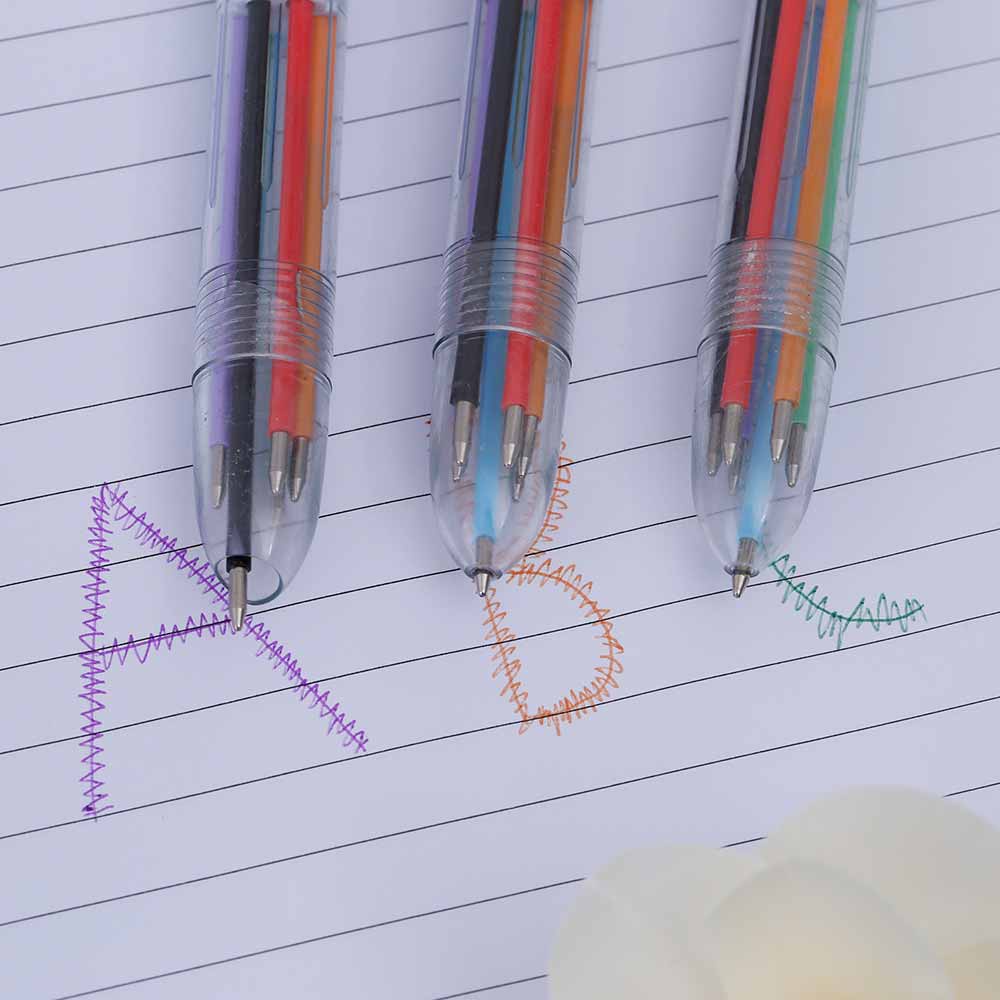 Bút bi nhiều màu thiết kế 6 trong 1 độc đáo