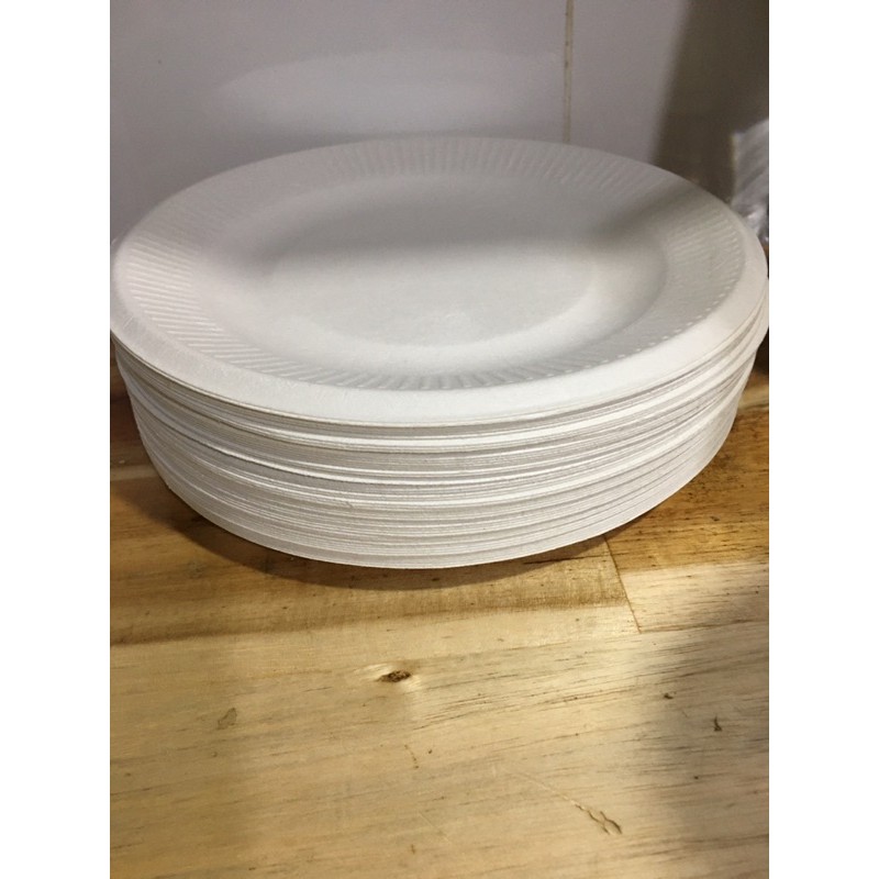 Set 10 dĩa giấy bã mía 18cm