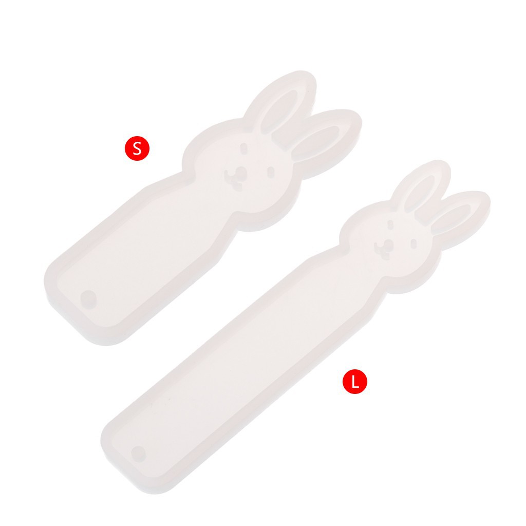 Rabbit Mirror Crafts Silicone Mold DIY Bookmark Jewelry Making