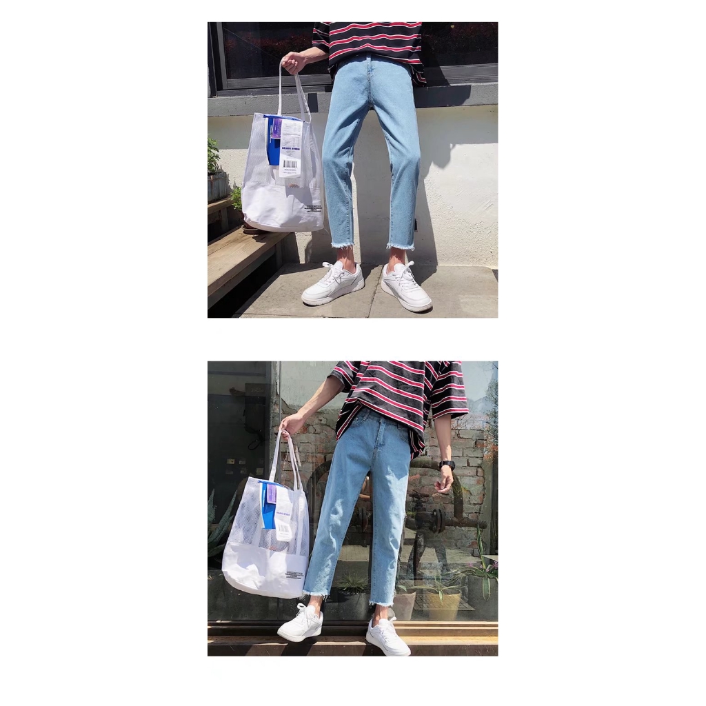 Quần jean ống rộng thời trang hàn quốc dành cho nam | BigBuy360 - bigbuy360.vn