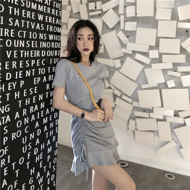 Đầm Ôm Eo Cột Dây Phong Cách Hàn Quốc Cổ Điển Thời Trang Cho Nữ váy đầm nữ JL-LYQ-05